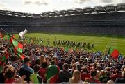5 September 2015; The Dublin aand mayo teams during the pre match parade. GAA Football All-Ireland Senior Championship Semi-Final Replay, Dublin v Mayo. Croke Park, Dublin. Picture credit: Ray McManus / SPORTSFILE
