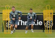 6 September 2015; Republic of Ireland's Robbie Keane during squad training. Abbotstown, Co. Dublin. Picture credit: Sam Barnes / SPORTSFILE