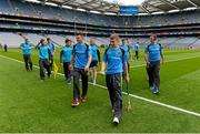 6 September 2015; Tipperary players walk the pitch before the game. Electric Ireland GAA Hurling All-Ireland Minor Championship Final, Galway v Tipperary, Croke Park, Dublin. Picture credit: Diarmuid Greene / SPORTSFILE