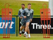 6 September 2015; Republic of Ireland's Ciaran Clark during squad training. Abbotstown, Co. Dublin. Picture credit: Sam Barnes / SPORTSFILE