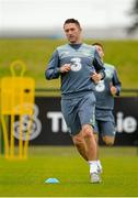 6 September 2015; Republic of Ireland's Robbie Keane during squad training. Abbotstown, Co. Dublin. Picture credit: Sam Barnes / SPORTSFILE