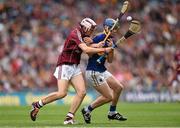 6 September 2015; Alan Tynan, Tipperary, in action against Jack Fitzpatrick, Galway. Electric Ireland GAA Hurling All-Ireland Minor Championship Final, Galway v Tipperary. Croke Park, Dublin. Picture credit: Stephen McCarthy / SPORTSFILE