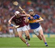 6 September 2015; Alan Tynan, Tipperary, in action against Jack Fitzpatrick, Galway. Electric Ireland GAA Hurling All-Ireland Minor Championship Final, Galway v Tipperary. Croke Park, Dublin. Picture credit: Stephen McCarthy / SPORTSFILE