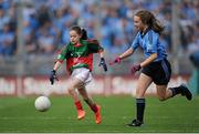 5 September 2015; Action from the Cumann na mBunscol INTO Respect Exhibition Go Games 2015 at Dublin v Mayo - GAA Football All-Ireland Senior Championship Semi-Final Replay. Croke Park, Dublin. Picture credit: Tomas Greally / SPORTSFILE