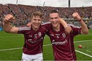 6 September 2015; Fintan Burke and Caelom Mulry, Galway, celebrate their side's victory. Electric Ireland GAA Hurling All-Ireland Minor Championship Final, Galway v Tipperary, Croke Park, Dublin. Picture credit: Ray McManus / SPORTSFILE