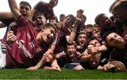 6 September 2015; Galway players celebrate their side's victory. Electric Ireland GAA Hurling All-Ireland Minor Championship Final, Galway v Tipperary, Croke Park, Dublin. Picture credit: Stephen McCarthy / SPORTSFILE
