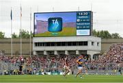6 September 2015; Hawkeye is used on the big screen during the game. Electric Ireland GAA Hurling All-Ireland Minor Championship Final, Galway v Tipperary, Croke Park, Dublin. picture credit: Diarmuid Greene / SPORTSFILE
