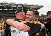 6 September 2015; Kilkenny's Jackie Tyrrell with manager Brian Cody following their victory. GAA Hurling All-Ireland Senior Championship Final, Kilkenny v Galway. Croke Park, Dublin. Picture credit: Stephen McCarthy / SPORTSFILE