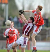 17 March 2009; Niall McKenna, St Patrick's Academy, in action against Conan Grugan, Omagh CBS. Bank of Ireland MacRory Cup Final, Omagh CBS v St Patrick's Academy, Dungannon. Healy Park, Omagh, Co. Tyrone. Picture credit: Oliver McVeigh / SPORTSFILE *** Local Caption ***