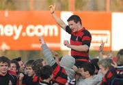 19 March 2009; Foster Horan, Kilkenny College, celebrates after the final whistle. Vinnie Murray Cup Final, Kilkenny College v Wesley College, Donnybrook Stadium, Dublin. Picture credit: Pat Murphy / SPORTSFILE