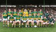 15 March 2009; The Kerry team. Back row, from left, Paul Galvin, Kieran Donaghy, Aidan O'Shea, Marc O Se, Diarmuid Murphy, Tom O'Sullivan, Micheal Quirke, Anthony Maher and Ronan O Flatharta. Front row, from left, Tommy Griffin, Declan O'Sullivan, Darren O'Sullivan, Padraig Reidy, Colm Cooper, Donnacha Walsh, Tomas O Se, and Kieran O'Leary. Allianz GAA National Football League, Division 1, Round 4, Kerry v Mayo. Austin Stack Park, Tralee, Co. Kerry. Picture credit: Stephen McCarthy / SPORTSFILE