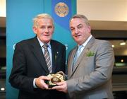 17 March 2009; Jackie Brien, Galway, is presented with a GAA President's Award by GAA President Nickey Brennan. Presentation of the GAA President’s Awards 2009. Croke Park, Dublin. Picture credit: Ray McManus / SPORTSFILE
