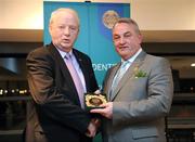 17 March 2009; John Golden, Mayo, is presented with a GAA President's Award by GAA President Nickey Brennan. Presentation of the GAA President’s Awards 2009. Croke Park, Dublin. Picture credit: Ray McManus / SPORTSFILE