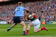 5 September 2015; Andy Moran, Mayo, in action against Jonny Cooper, Dublin. GAA Football All-Ireland Senior Championship Semi-Final Replay, Dublin v Mayo. Croke Park, Dublin. Picture credit: Piaras Ó Mídheach / SPORTSFILE