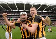 6 September 2015; Kilkenny's Padraig Walsh, left, celebrates with teammate Paul Murphy at the end of the game. GAA Hurling All-Ireland Senior Championship Final, Kilkenny v Galway, Croke Park, Dublin. Picture credit: David Maher / SPORTSFILE