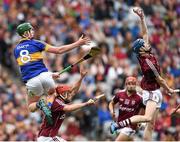 6 September 2015; Shane Bannon, Galway, in action against Stephen Quirke, Tipperary. Electric Ireland GAA Hurling All-Ireland Minor Championship Final, Galway v Tipperary. Croke Park, Dublin. Picture credit: Stephen McCarthy / SPORTSFILE