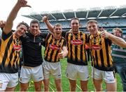 6 September 2015; Kilkenny players, from left to right, Colin Fennelly, Conor O'Shea, Lester Ryan, Michael Fennelly, and Joe Lyng celebrate after defeating Galway. GAA Hurling All-Ireland Senior Championship Final, Kilkenny v Galway, Croke Park, Dublin. Picture credit: Diarmuid Greene / SPORTSFILE