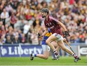 6 September 2015; Galway captain Seán Loftus celebrates at the final whistle. Electric Ireland GAA Hurling All-Ireland Minor Championship Final, Galway v Tipperary, Croke Park, Dublin. Picture credit: Dáire Brennan / SPORTSFILE