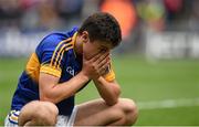 6 September 2015; Liam McCutcheon, Tipperary, reacts after defeat to Galway. Electric Ireland GAA Hurling All-Ireland Minor Championship Final, Galway v Tipperary, Croke Park, Dublin. Picture credit: Diarmuid Greene / SPORTSFILE