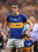 6 September 2015; Jack Derby, Tipperary, reacts after defeat to Galway. Electric Ireland GAA Hurling All-Ireland Minor Championship Final, Galway v Tipperary, Croke Park, Dublin. Picture credit: Diarmuid Greene / SPORTSFILE