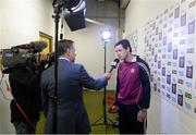 6 September 2015; Galway manager Jeffrey Lynskey is interviewed before the game. Electric Ireland GAA Hurling All-Ireland Minor Championship Final, Galway v Tipperary, Croke Park, Dublin. Picture credit: Diarmuid Greene / SPORTSFILE