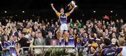 17 March 2009; Rory O'Carroll, Kilmacud Crokes lifts the Andy Merrigan cup. All-Ireland Senior Club Football Championship Final, Crossmaglen Rangers v Kilmacud Crokes. Croke Park, Dublin. Picture credit: Daire Brennan / SPORTSFILE