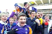 17 March 2009; Kilmacud Crokes supporters celebrate after the game. All-Ireland Senior Club Football Championship Final, Crossmaglen Rangers v Kilmacud Crokes. Croke Park, Dublin. Picture credit: Daire Brennan / SPORTSFILE