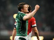 21 March 2009; Ireland's Brian O'Driscoll celebrates victory over Wales. RBS Six Nations Championship, Wales v Ireland, Millennium Stadium, Cardiff, Wales. Picture credit: Stephen McCarthy / SPORTSFILE