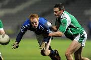 21 March 2009; Pauric Clancy, Laois, in action against James Sherry, Fermanagh. Allianz GAA National Football League, Division 2, Round 5, Laois v Fermanagh, O'Moore Park, Portlaoise, Co. Laois. Picture credit: Pat Murphy / SPORTSFILE