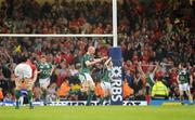 21 March 2009;  Ireland's Paul O'Connell celebrates at the final whistle. RBS Six Nations Championship, Wales v Ireland, Millennium Stadium, Cardiff, Wales. Picture credit: Brendan Moran / SPORTSFILE