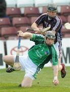 22 March 2009; Stephen Walsh, Limerick, in action against Niall Healy, Galway. Allianz GAA NHL Division 1 Round 4, Galway v Limerick, Pearse Stadium, Galway. Picture credit: Ray Ryan / SPORTSFILE