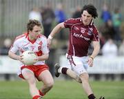 22 March 2009; Sean Leo McGoldrick, Derry, in action against Sean Armstrong, Galway. Allianz GAA National Football League, Division 1, Round 5, Derry v Galway, Glen Pitch, Maghera, Co. Derry. Picture credit: Oliver McVeigh / SPORTSFILE *** Local Caption ***