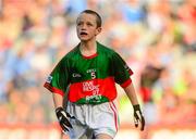 5 September 2015; Brian Holland, representing Mayo, in action during the Cumann na mBunscol INTO Respect Exhibition Go Games 2015 at Dublin v Mayo - GAA Football All-Ireland Senior Championship Semi-Final Replay. Croke Park, Dublin. Picture credit: Piaras Ó Mídheach / SPORTSFILE