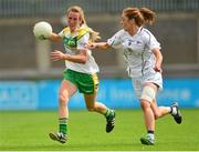 5 September 2015; Lorraine Keena, Offaly, in action against Aisling Holton, Kildare. TG4 Ladies Football All-Ireland Intermediate Championship Semi-Final, Kildare v Offaly. Parnell Park, Dublin. Picture credit: Piaras Ó Mídheach / SPORTSFILE