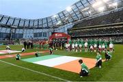 7 September 2015; General view before the start of the game between Republic of Ireland and Georgia. UEFA EURO 2016 Championship Qualifier, Group D, Republic of Ireland v Georgia, Aviva Stadium, Lansdowne Road, Dublin. Picture credit: David Maher / SPORTSFILE