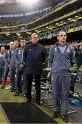 7 September 2015; Martin O'Neill, Republic of Ireland manager, with members of the backroom staff. UEFA EURO 2016 Championship Qualifier, Group D, Republic of Ireland v Georgia, Aviva Stadium, Lansdowne Road, Dublin. Picture credit: David Maher / SPORTSFILE