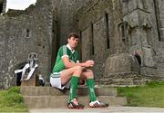 9 September 2015; Limerick captain Diarmuid Byrnes was in Cashel today to mark this weekend’s Bord Gáis Energy GAA Hurling U-21 All-Ireland Championship Final. This is the final time the Cross of Cashel trophy will be awarded to the winning team, meaning Wexford or Limerick will be the last side to have the honour of lifting the iconic trophy. All the action from this game will be live on TG4 at 7pm on Saturday 12th September and fans can vote for their player of the match by using #LaochBGE. The Rock of Cashel, Cashel, Co. Tipperary. Picture credit: Ramsey Cardy / SPORTSFILE