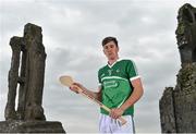 9 September 2015; Limerick captain Diarmuid Byrnes was in Cashel today to mark this weekend’s Bord Gáis Energy GAA Hurling U-21 All-Ireland Championship Final. This is the final time the Cross of Cashel trophy will be awarded to the winning team, meaning Wexford or Limerick will be the last side to have the honour of lifting the iconic trophy. All the action from this game will be live on TG4 at 7pm on Saturday 12th September and fans can vote for their player of the match by using #LaochBGE. The Rock of Cashel, Cashel, Co. Tipperary. Picture credit: Ramsey Cardy / SPORTSFILE