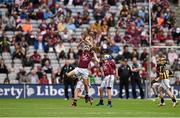 6 September 2015; Pádraig Hynes, Knockanore N.S., Co. Waterford, representing Galway, during the Cumann na mBunscoil INTO Respect Exhibition Go Games 2015 at Kilkenny v Galway - GAA Hurling All-Ireland Senior Championship Final. Croke Park, Dublin. Picture credit: Ray McManus / SPORTSFILE