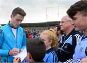 9 September 2015; Dublin's Brian Fenton signs autographs during the Dublin Senior Football Open Night. Parnell Park, Dublin. Picture credit: Piaras Ó Mídheach / SPORTSFILE
