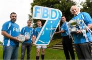 11 September 2015; From left, Johnny Magee, Paul Mannion, Mark Vaughan, Ray Cosgrove and Charlie Nelligan, in attendance at the FBD7s Senior All Ireland Football 7s at Kilmacud Crokes, Stillorgan, Co. Dublin. Picture credit: David Maher / SPORTSFILE