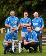 11 September 2015; From left, back, Johnny Magee, Mark Vaughan, Charlie Nelligan, front, Paul Mannion and Ray Cosgrove, in attendance at the FBD7s Senior All Ireland Football 7s at Kilmacud Crokes, Stillorgan, Co. Dublin. Picture credit: David Maher / SPORTSFILE