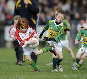 22 March 2009; Half-time action from the under 8 boys and girls of Watty Grahams GFC, Maghera. Allianz GAA National Football League, Division 1, Round 5, Derry v Galway, Glen Pitch, Maghera, Co. Derry. Picture credit: Oliver McVeigh / SPORTSFILE *** Local Caption ***