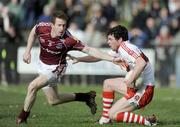 22 March 2009; Paul Young, Derry, in action against Garry Sice, Galway. Allianz GAA National Football League, Division 1, Round 5, Derry v Galway, Glen Pitch, Maghera, Co. Derry. Picture credit: Oliver McVeigh / SPORTSFILE *** Local Caption ***