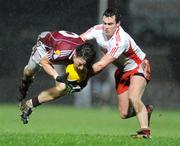 7 March 2009; Sean Armstrong, Galway, in action against Cathal McCarron, Tyrone. Allianz GAA National Football League, Division 1, Round 3, Tyrone v Galway, Healy Park, Omagh, Co. Tyrone. Picture credit: Oliver McVeigh / SPORTSFILE