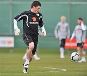 24 March 2009; Republic of Ireland's Keiren Westwood in action during squad training ahead of their 2010 FIFA World Cup Qualifier against Bulgaria on Saturday. Gannon Park, Malahide, Co. Dublin. Picture credit: David Maher / SPORTSFILE