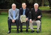 23 March 2009; The Cork Hurling teams that won three All-Irelands in a row and captained by Ray Cummins, 1976, left, Martin O'Doherty, 1977, and Charlie McCarthy, 1978, right, were honoured in the latest in the ASJI  Lucozade Sport Sporting Legends series which are organised each year by the Association of Sports Journalists in Ireland, in association with Lucozade Sport. Rochestown Park Hotel, Rochestown, Cork. Picture credit: Ray McManus / SPORTSFILE