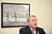 24 March 2009; GAA President Nickey Brennan speaking at the launch of the GAA annual report. GAA Museum, Croke Park, Dublin. Picture credit: David Maher / SPORTSFILE