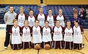 25 March 2009; The North Presentation College team. North Presentation College, Cork v Sacred Heart College Tullamore, Co. Offaly, U19C Girls, Schools League Finals. National Basketball Arena, Tallaght, Dublin. Picture credit: Stephen McCarthy / SPORTSFILE