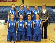 25 March 2009; The Our Lady and Saint Patricks team. Malahide Community School, Dublin v Our Lady and Saint Patricks, Belfast, Co. Antrim - U19B Girls - Schools League Finals, National Basketball Arena, Tallaght, Dublin. Picture credit: Stephen McCarthy / SPORTSFILE